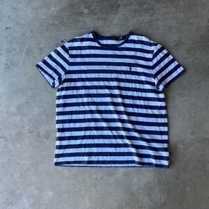 Polo Ralph Lauren Striped y2k Shirt Navy & White Mens size L